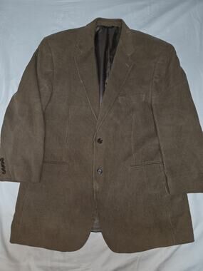 Ralph Lauren Sports Coat Mens 44L Brown Corduroy Blazer Jacket